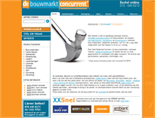 Tablet Screenshot of bouwmarktconcurrent.nl